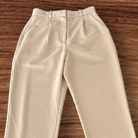Abercrombie & Fitch Curve Love Tailored Straight Pant Tan Size 4 - Picture 4 of 8